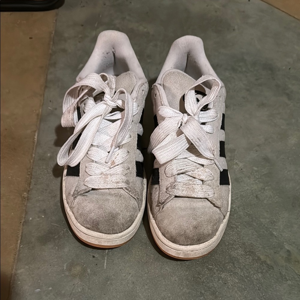 Adidas White and Grey Campus